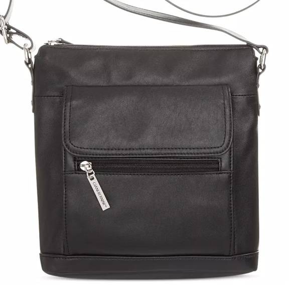 NEW GIANNI BERNINI BLACK LEATHER NAPPA NS CROSSBODY - Picture 6 of 6
